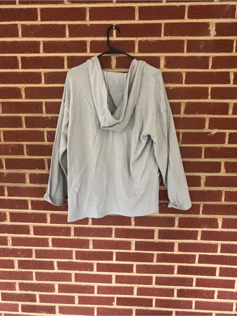Pure Jill Gray Open Hooded Cardigan - Picture 4 of 5